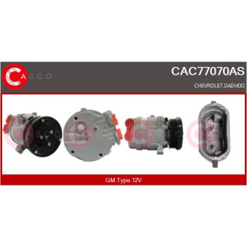 Compresor, aire acondicionado - CASCO CAC77070AS