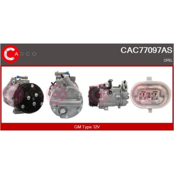 Compresor, aire acondicionado - CASCO CAC77097AS