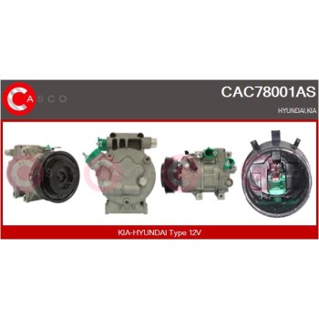 Compresor, aire acondicionado - CASCO CAC78001AS
