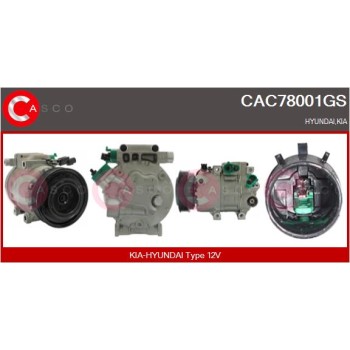 Compresor, aire acondicionado - CASCO CAC78001GS