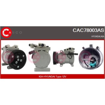 Compresor, aire acondicionado - CASCO CAC78003AS
