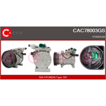 Compresor, aire acondicionado - CASCO CAC78003GS