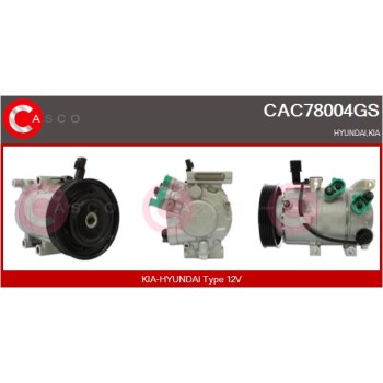 Compresor, aire acondicionado - CASCO CAC78004GS