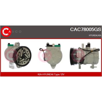 Compresor, aire acondicionado - CASCO CAC78005GS