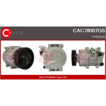 Compresor, aire acondicionado - CASCO CAC78007GS