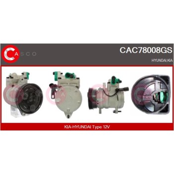 Compresor, aire acondicionado - CASCO CAC78008GS