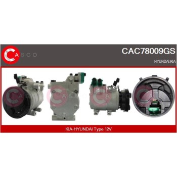 Compresor, aire acondicionado - CASCO CAC78009GS