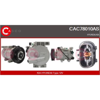 Compresor, aire acondicionado - CASCO CAC78010AS