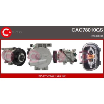 Compresor, aire acondicionado - CASCO CAC78010GS