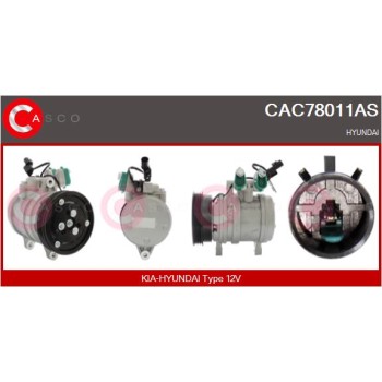 Compresor, aire acondicionado - CASCO CAC78011AS