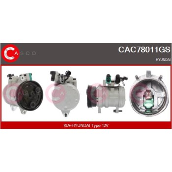 Compresor, aire acondicionado - CASCO CAC78011GS