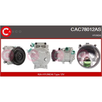 Compresor, aire acondicionado - CASCO CAC78012AS