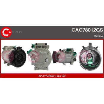 Compresor, aire acondicionado - CASCO CAC78012GS