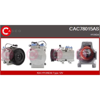 Compresor, aire acondicionado - CASCO CAC78015AS