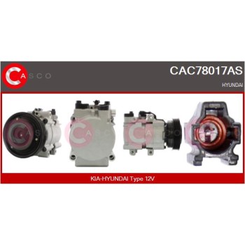 Compresor, aire acondicionado - CASCO CAC78017AS