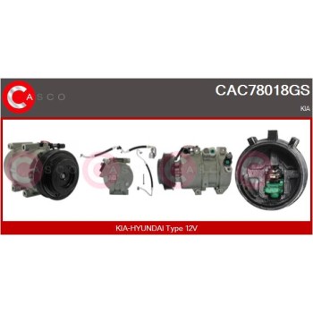 Compresor, aire acondicionado - CASCO CAC78018GS