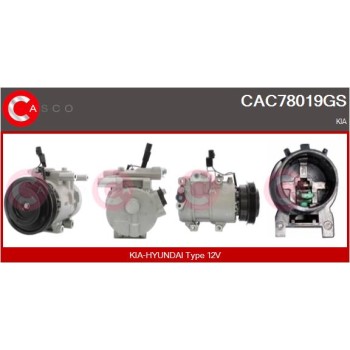 Compresor, aire acondicionado - CASCO CAC78019GS