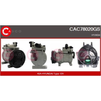 Compresor, aire acondicionado - CASCO CAC78020GS