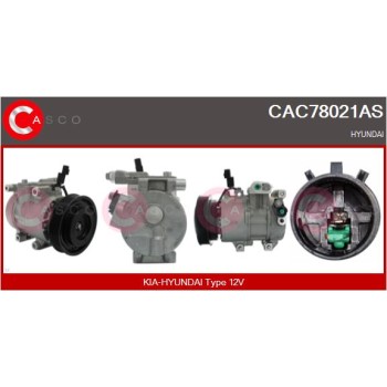 Compresor, aire acondicionado - CASCO CAC78021AS