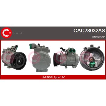 Compresor, aire acondicionado - CASCO CAC78032AS