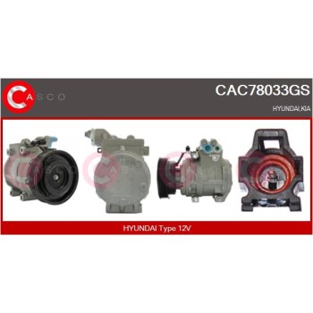 Compresor, aire acondicionado - CASCO CAC78033GS