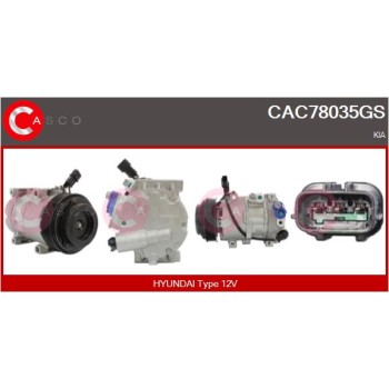Compresor, aire acondicionado - CASCO CAC78035GS