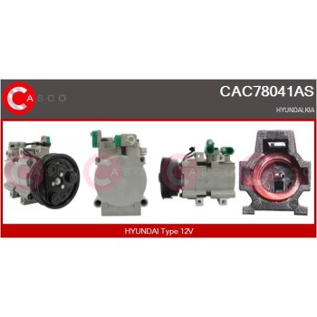 Compresor, aire acondicionado - CASCO CAC78041AS