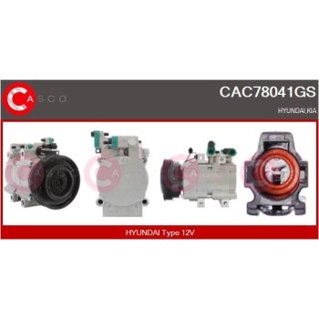 Compresor, aire acondicionado - CASCO CAC78041GS
