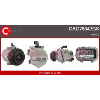 Compresor, aire acondicionado - CASCO CAC78047GS