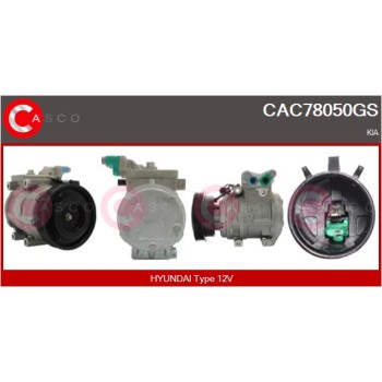 Compresor, aire acondicionado - CASCO CAC78050GS