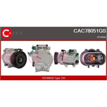 Compresor, aire acondicionado - CASCO CAC78051GS