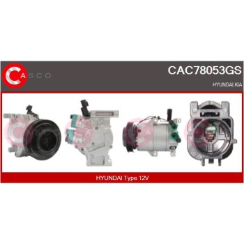 Compresor, aire acondicionado - CASCO CAC78053GS