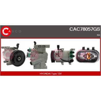 Compresor, aire acondicionado - CASCO CAC78057GS