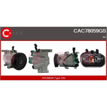 Compresor, aire acondicionado - CASCO CAC78059GS