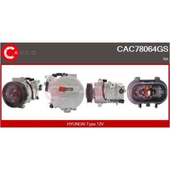 Compresor, aire acondicionado - CASCO CAC78064GS