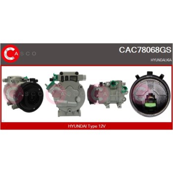 Compresor, aire acondicionado - CASCO CAC78068GS