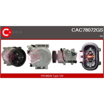 Compresor, aire acondicionado - CASCO CAC78072GS