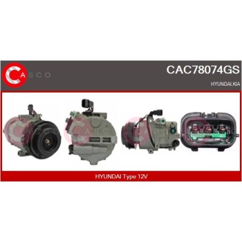 Compresor, aire acondicionado - CASCO CAC78074GS