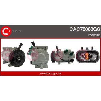 Compresor, aire acondicionado - CASCO CAC78083GS