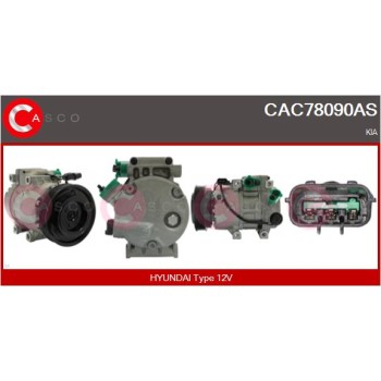 Compresor, aire acondicionado - CASCO CAC78090AS