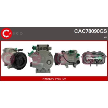 Compresor, aire acondicionado - CASCO CAC78090GS