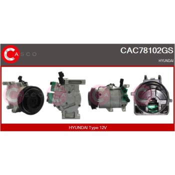 Compresor, aire acondicionado - CASCO CAC78102GS