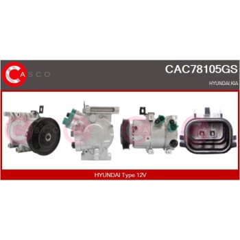 Compresor, aire acondicionado - CASCO CAC78105GS