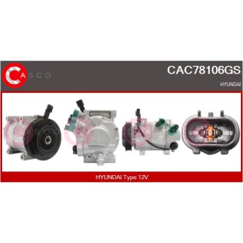 Compresor, aire acondicionado - CASCO CAC78106GS