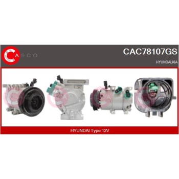 Compresor, aire acondicionado - CASCO CAC78107GS