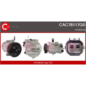 Compresor, aire acondicionado - CASCO CAC78117GS