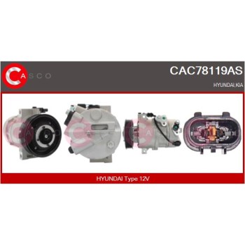 Compresor, aire acondicionado - CASCO CAC78119AS