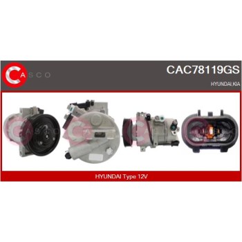 Compresor, aire acondicionado - CASCO CAC78119GS