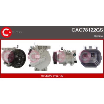 Compresor, aire acondicionado - CASCO CAC78122GS
