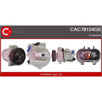 Compresor, aire acondicionado - CASCO CAC78124GS